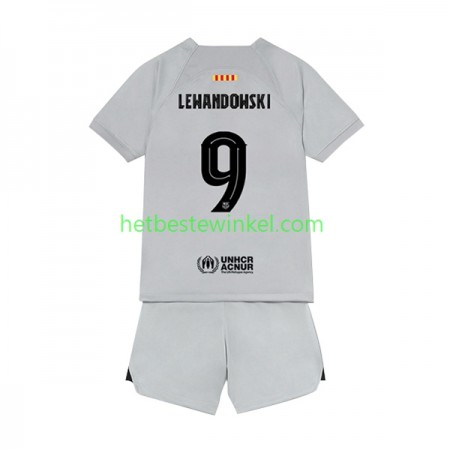 FC Barcelona Lewandowski 9 Voetbalshirts Kind Third 2022-23(+ Korte broeken)